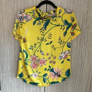 Loft XS floral tropical shirt